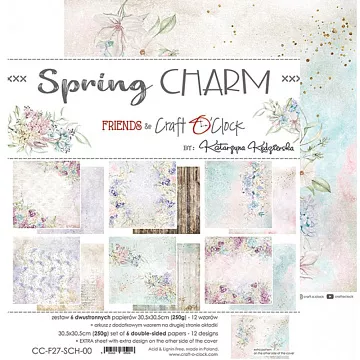 Набор бумаги 30х30 см "Spring charm", 6 листов (CraftO'clock)