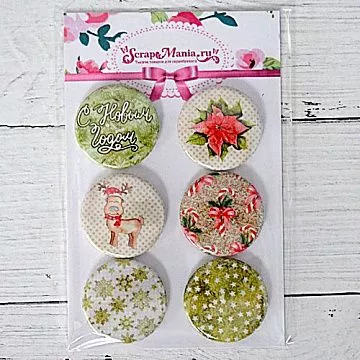 Набор фишек "Новогодняя рапсодия" (ScrapMania)