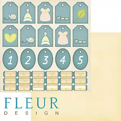 Бумага "Я расту. Теги и билетики" (Fleur-design) Бумага "Я расту. Теги и билетики" (Fleur-design)