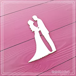 Чипборд "Жених и невеста 2", 4х5,7 cм (СкрапМагия)