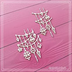 Чипборд "Новогодние гирлянды", 4х5,7 см (СкрапМагия)