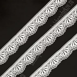 Кружево эластичное "Молочное", ширина 3,2 см, 1 м Кружево эластичное "Молочное", ширина 3,2 см, 1 м