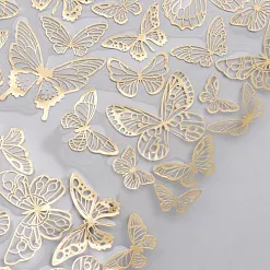 Пленка 30х30 см с фольгированием "Golden Butterflies" (Фабрика Декору)