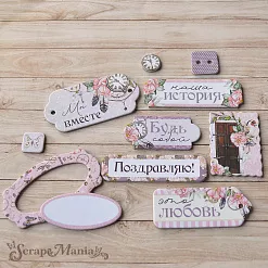 Набор цветного чипборда "Девичья тайна" (ScrapMania)