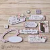 Набор цветного чипборда "Девичья тайна" (ScrapMania)