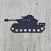 Нож "Танк", 7х3 см (ArtScrap)