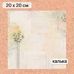 Калька 20х20 см "Школьная жизнь 04", плотность 110 гр/м2 (ScrapMania) Калька 20х20 см "Школьная жизнь 04", плотность 110 гр/м2 (ScrapMania)