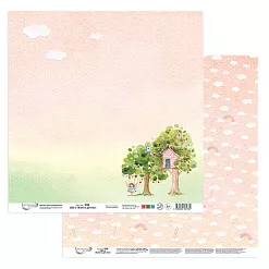 Бумага 30х30 см "Билет в детство 2" (Mr.Painter)