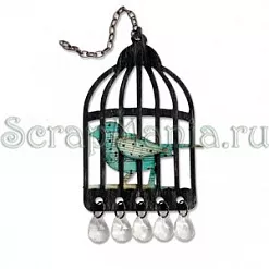 Форма для вырубки "Птичка в клетке" (Sizzix)