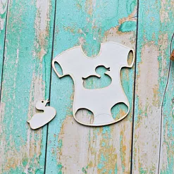 Набор украшений из чипборда "Бодик и уточка 2" (ScrapКрым) Набор украшений из чипборда "Бодик и уточка 2" (ScrapКрым)