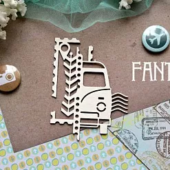 Украшение из чипборда "Путешествие 836" (Fantasy)