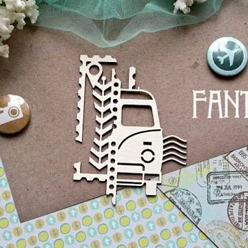 Украшение из чипборда "Путешествие 836" (Fantasy)