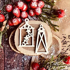 Чипборд "Волшебные фонарики", 1,7х4 см (WoodHome)