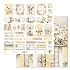 Набор бумаги 30,5х30,5 см "Плюшевые малыши", 12 листов (ScrapMania)