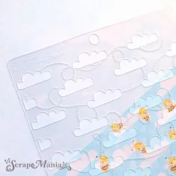 Трафарет 15х18 см "Пчелки. Облака" (ScrapMania)