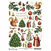 Скрап-карта А4 "Новогодний лес. Картинки" (ScrapMania)