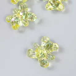 Акриловое украшение "Мишка желтый", 3х3 см (АртУзор) Акриловое украшение "Мишка желтый", 3х3 см (АртУзор)