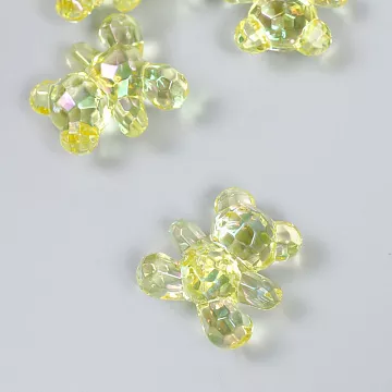 Акриловое украшение "Мишка желтый", 3х3 см (АртУзор)