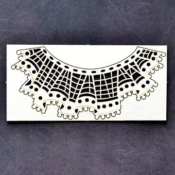 Украшение из чипборда "Шотландская клетка" (Fantasy)