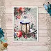 Тканевая карточка "Румяный Новый Год. Свеча" (ScrapMania)