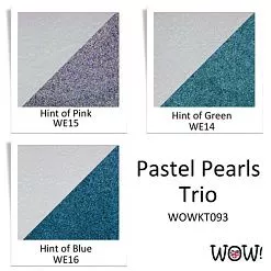 Набор полупрозрачных пудр "Pastel Pearls. Пастельный жемчуг", 3 шт (WOW)