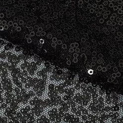 Отрез ткани 33х33 см "Пайетки. Черный" (АртУзор)