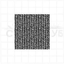Штамп "Грубая вязка", 5х5 см (Скрапклуб)
