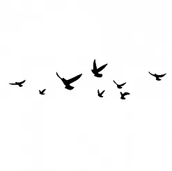 Штамп "Фон полет птиц" (Студия "Елена")