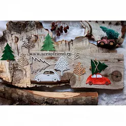 Нож "Машинка в лесу", 6х2,5 см (Scrapfriend) Нож "Машинка в лесу", 6х2,5 см (Scrapfriend)