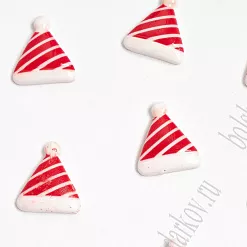 Акриловое украшение "Новогодний колпак", 2х1,6 см, 1 шт