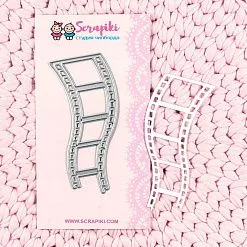 Нож "Обрывок фотопленки", 3,5х9 см (Scrapiki)