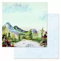 Набор бумаги 30,5х30,5 см "Путеводитель", 12 листов (ScrapMania)