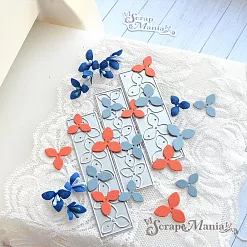 Нож "Мелкоцветы 6", 8,9х7,3 см (ScrapMania) Нож "Мелкоцветы 6", 8,9х7,3 см (ScrapMania)