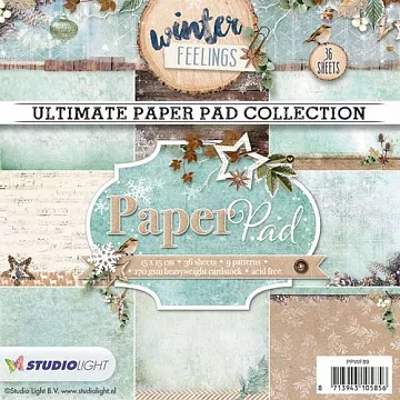 Набор бумаги 15х15 см "Winter feelings 2", 36 листов (Studio Light)