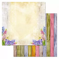 Набор бумаги 30,5х30,5 см "Время тюльпанов", 12 листов (ScrapMania)