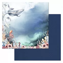 Бумага "Море, я скучала. Глубина" (ScrapMania)