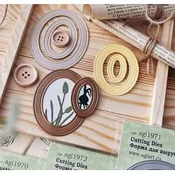 Нож "Сет овальных рамок 3", 8х6,4 см (AgiArt) Нож "Сет овальных рамок 3", 8х6,4 см (AgiArt)