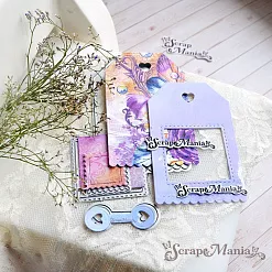 Нож "Конверты. Ярлык с рамками", 6,2х10 см (ScrapMania)