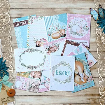 Набор карточек "Лесное чудо", 16 шт (ScrapMania)