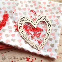 Чипборд "Алиса в сказке. Шейкер. Черви большой" (ScrapMania) Чипборд "Алиса в сказке. Шейкер. Черви большой" (ScrapMania)