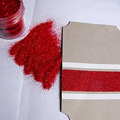 Пудра для эмбоссинга, красная с блестками (Ranger Tinsel Red)