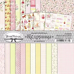 Набор бумаги 30,5х30,5 см "Кудряшка", 12 листов (ScrapMania)