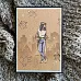 Штамп "Девушка в уггах", 3,3х9,6 см (Скрапклуб)