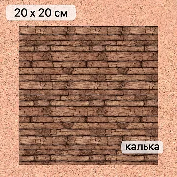 Калька 20х20 см &quot;Лукоморье 04&quot;, плотность 110 гр/м2 (ScrapMania)
