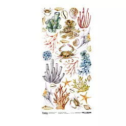 Тканевый лист 13х27 см "Теплое море 18. Для вырезания" (Fantasy) Тканевый лист 13х27 см "Теплое море 18. Для вырезания" (Fantasy)