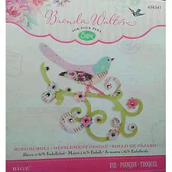 Форма для вырубки "Птичка на веточке" (Sizzix)