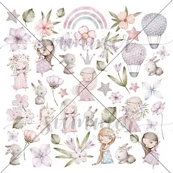 Бумага "Маленькая фея. Лист для вырезания" (Summer Studio)