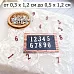 Нож "Цифры", 1,2х0,5 см (ScrapMania)