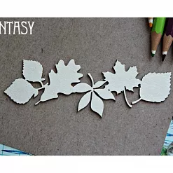 Украшение из чипборда "Растяжка листья" (Fantasy)