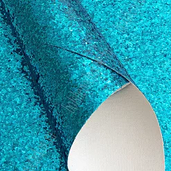 Отрез экокожи А4 с крупным глиттером "Бирюзовый" Отрез экокожи А4 с крупным глиттером "Бирюзовый"